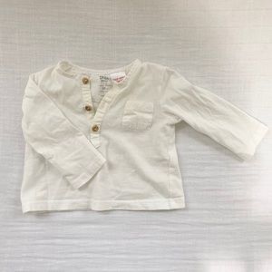 Zara 3-6m button long sleeve shirt